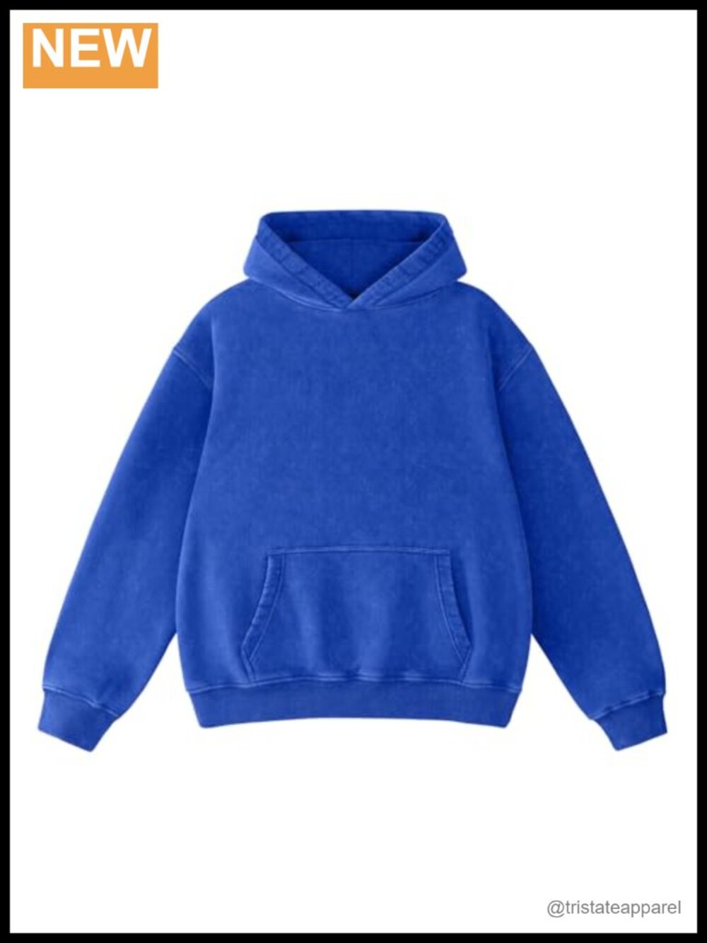 Acid Wash Oversized Hoodie Pullover Fleece Lined Kangaroo Pocket